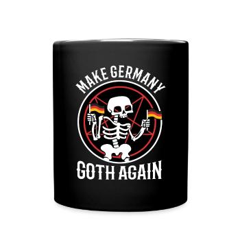 Make Germany goth again - Tasse einfarbig - Schwarz - Vorne