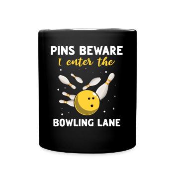 Bowler Bowling - Mug uni - noir - Devant