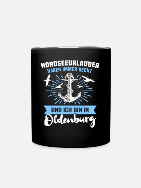 Oldenburg Urlaub - Tasse einfarbig - Schwarz