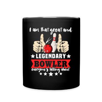 Bowling Bowling Ball Bowler - Full Colour Mug - black - Front