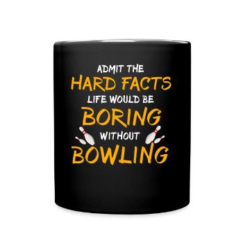 Quilles de quilles - Mug uni - noir - Devant