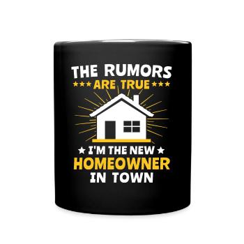 Homeowner New Home - Tasse einfarbig - Schwarz - Vorne