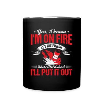 Welding, electric welding, occupation, crafts - Full Colour Mug - black - Front