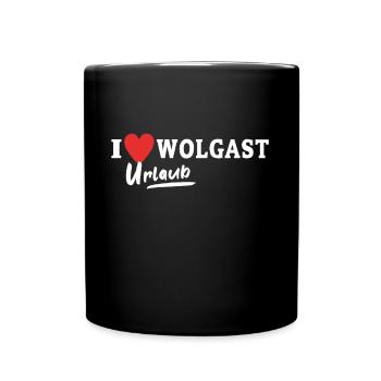 I Love Wolgast Ich Liebe Wolgast - Tasse einfarbig - Schwarz - Vorne