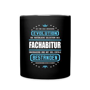 Fachabitur bestanden -Schulabschluss Design - Tasse einfarbig - Schwarz - Vorne