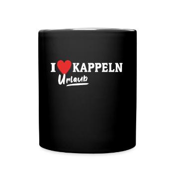 I Love Kappeln Ich Liebe Kappeln - Tasse einfarbig - Schwarz - Vorne