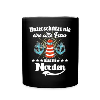 Nordener Sprüche Norden - Tasse einfarbig - Schwarz - Vorne