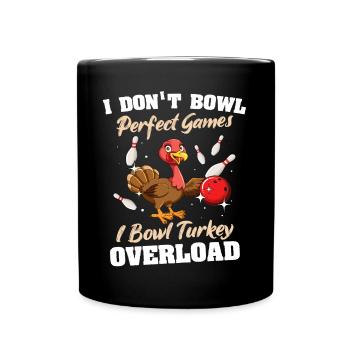 Quilles de dinde Bowler - Mug uni - noir - Devant