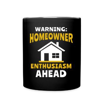 Eigenheim Hausbesitzer Hauskauf - Tasse einfarbig - Schwarz - Vorne