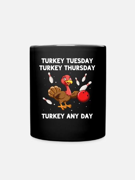 Bowler Turkey Bowling - Tasse einfarbig - Schwarz
