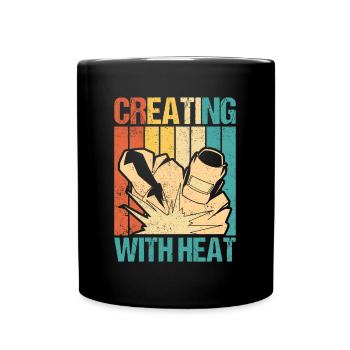 Creating With Metal Retro Welding - Full Colour Mug - black - Front
