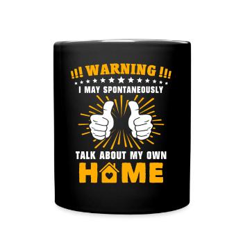 Homeowner New Home - Tasse einfarbig - Schwarz - Vorne