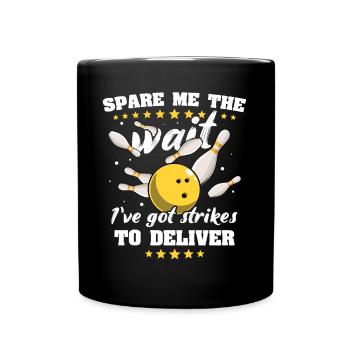 Bowling Slow Bowler - Tasse einfarbig - Schwarz - Vorne