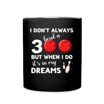 Bowler 300 Bowling - Full Colour Mug - black - Front