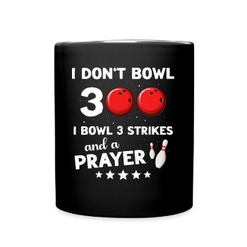 Bowling 300 Bowler - Full Colour Mug - black - Front