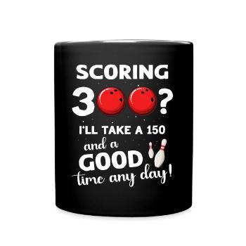 Bowler 300 Bowling - Full Colour Mug - black - Front