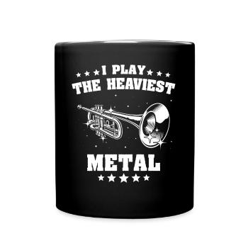 Winds, instrument, trumpet, flugelhorn - Full Colour Mug - black - Front