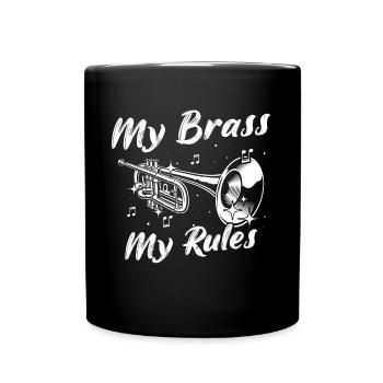 Brass Player Trumpets - Tasse einfarbig - Schwarz - Vorne