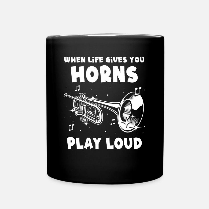 Brass Player Trumpets - Tasse einfarbig - Schwarz
