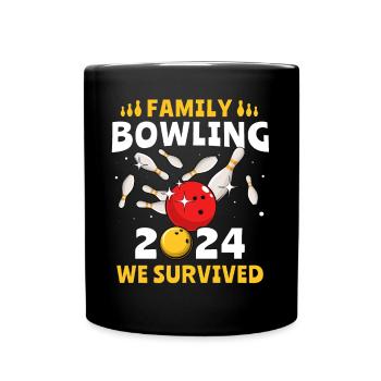 Bowling 2024 Bowling en famille - Mug uni - noir - Devant