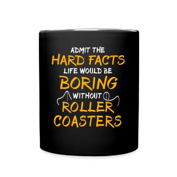 Roller Coaster Amusement Park Roller Coaster Lovers - Full Colour Mug - black - Front