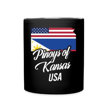 Filipinos of Kansas Design für stolze Fil-Ams - Tasse einfarbig - Schwarz - Vorne