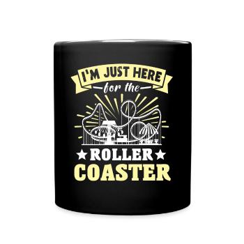 Achterbahn Roller Coaster - Full Colour Mug - black - Front