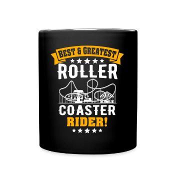 Achterbahn Roller Coaster - Full Colour Mug - black - Front