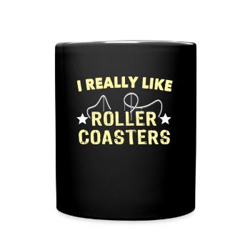 Achterbahn Roller Coaster - Full Colour Mug - black - Front
