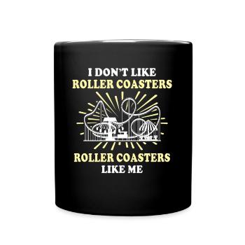 Achterbahn Roller Coaster - Full Colour Mug - black - Front