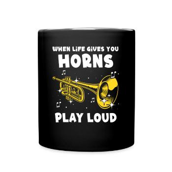 Mellophone Musician - Full Colour Mug - black - Front