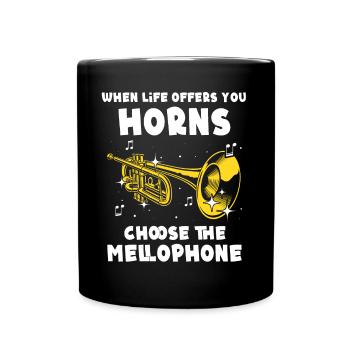 Mellophone Musician - Full Colour Mug - black - Front
