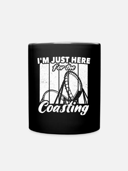 Roller coaster - Full Colour Mug - black
