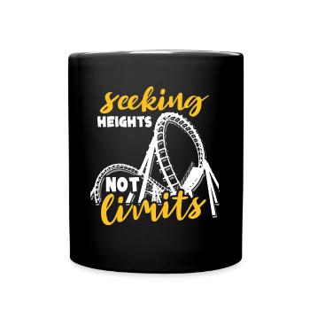 Roller Coaster Amusement Park Roller Coaster Lovers - Full Colour Mug - black - Front
