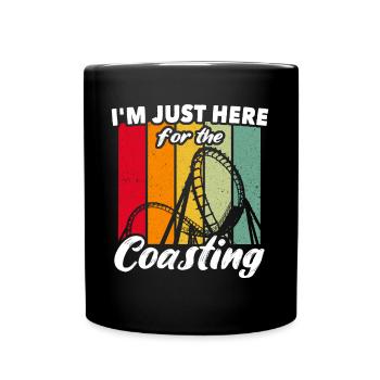 Roller Coaster Amusement Park Roller Coaster Lovers - Full Colour Mug - black - Front