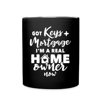 Homeowner New Home - Tasse einfarbig - Schwarz - Vorne