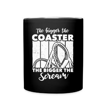Roller Coaster - Tasse einfarbig - Schwarz - Vorne