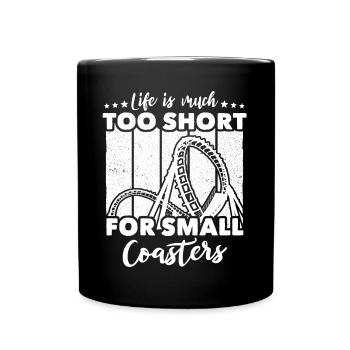 Roller Coaster - Tasse einfarbig - Schwarz - Vorne
