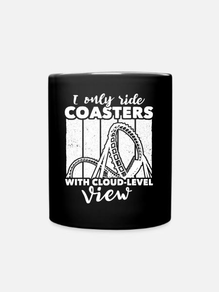 Roller Coaster - Tasse einfarbig - Schwarz