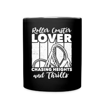 Roller Coaster - Full Colour Mug - black - Front