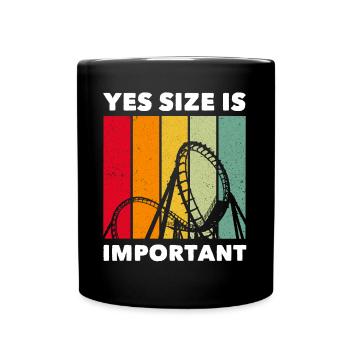Achterbahn Roller Coaster - Full Colour Mug - black - Front