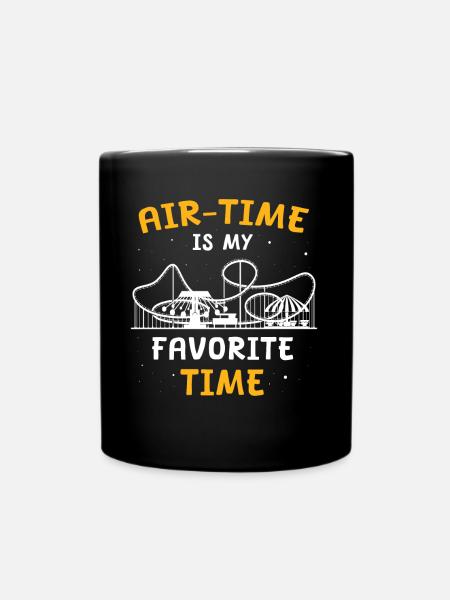 Achterbahn Roller Coaster - Tasse einfarbig - Schwarz