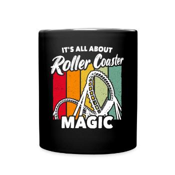Achterbahn Roller Coaster - Full Colour Mug - black - Front