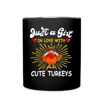 Dinde Thanksgiving - Mug uni - noir - Devant