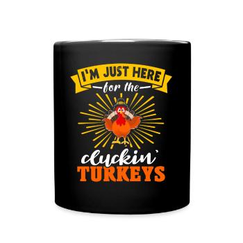 Dinde Thanksgiving - Mug uni - noir - Devant