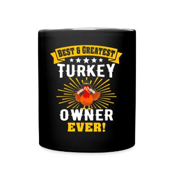 Dinde Thanksgiving - Mug uni - noir - Devant