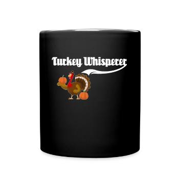 Turkey Thanksgiving - Full Colour Mug - black - Front