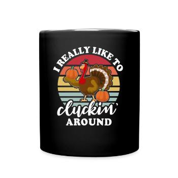 Dinde Thanksgiving - Mug uni - noir - Devant