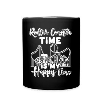 Achterbahn Roller Coaster - Full Colour Mug - black - Front