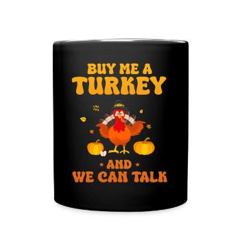 Dinde Thanksgiving - Mug uni - noir - Devant
